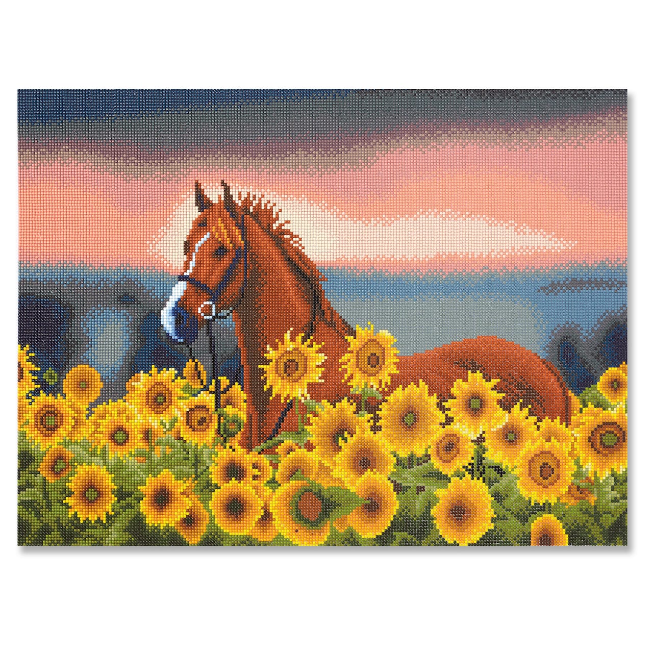 6 Pack: Sunflower Horse Diamond Art Kit by Make Market®